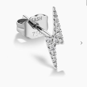 Maria Tash Lightning Bolt Diamond Single Earring